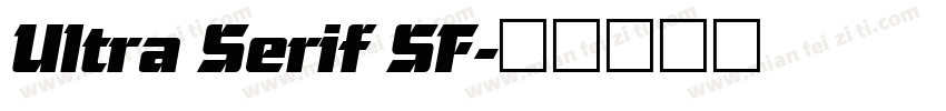 Ultra Serif SF字体转换